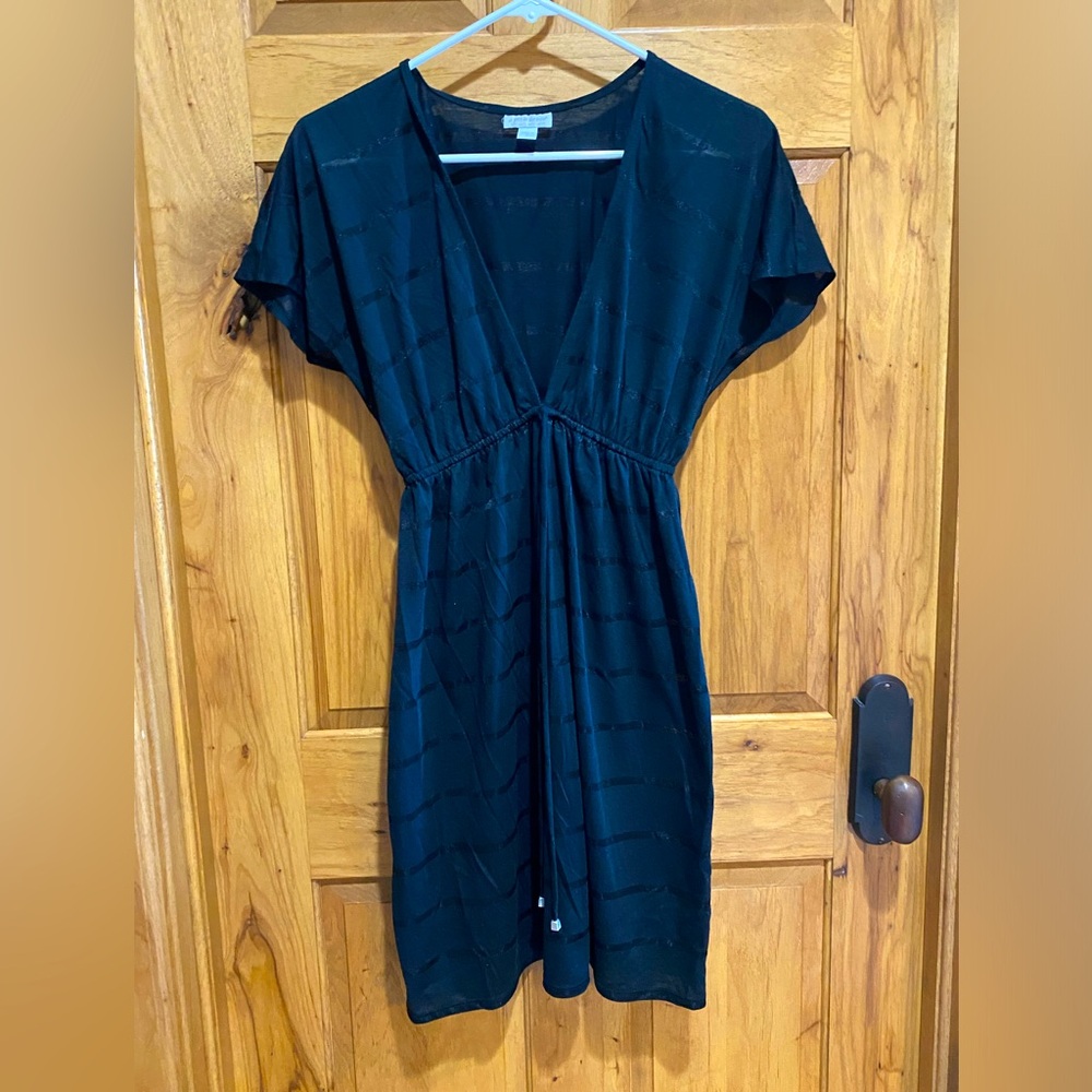 Sheer, V-Neck Maternity Beach Coverup